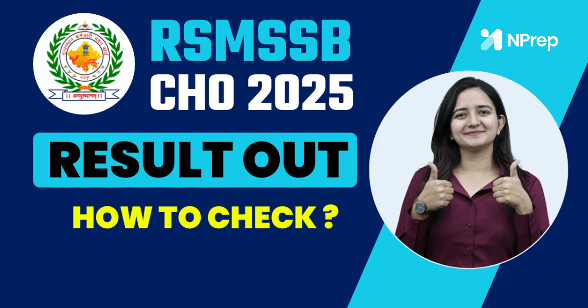 Rajasthan CHO 2025 Result Out | Download Result PDF