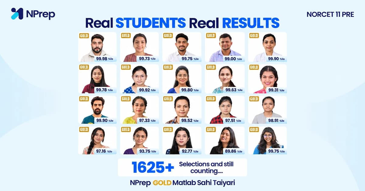 1,625+ NPrep Aspirants Clear NORCET 11 Prelims 2026 | NPrep Results
