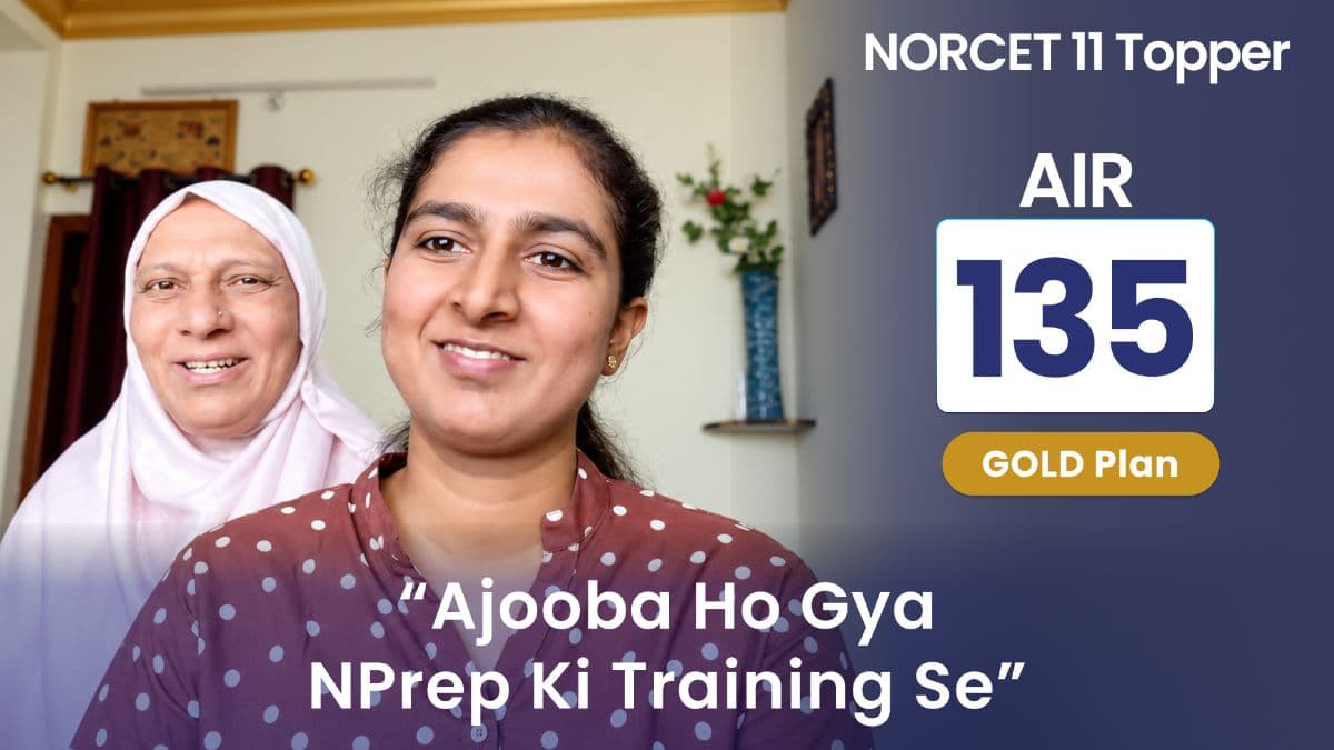 NORCET 11 AIR 135: Sabha Did 44,700 Questions After a Miss