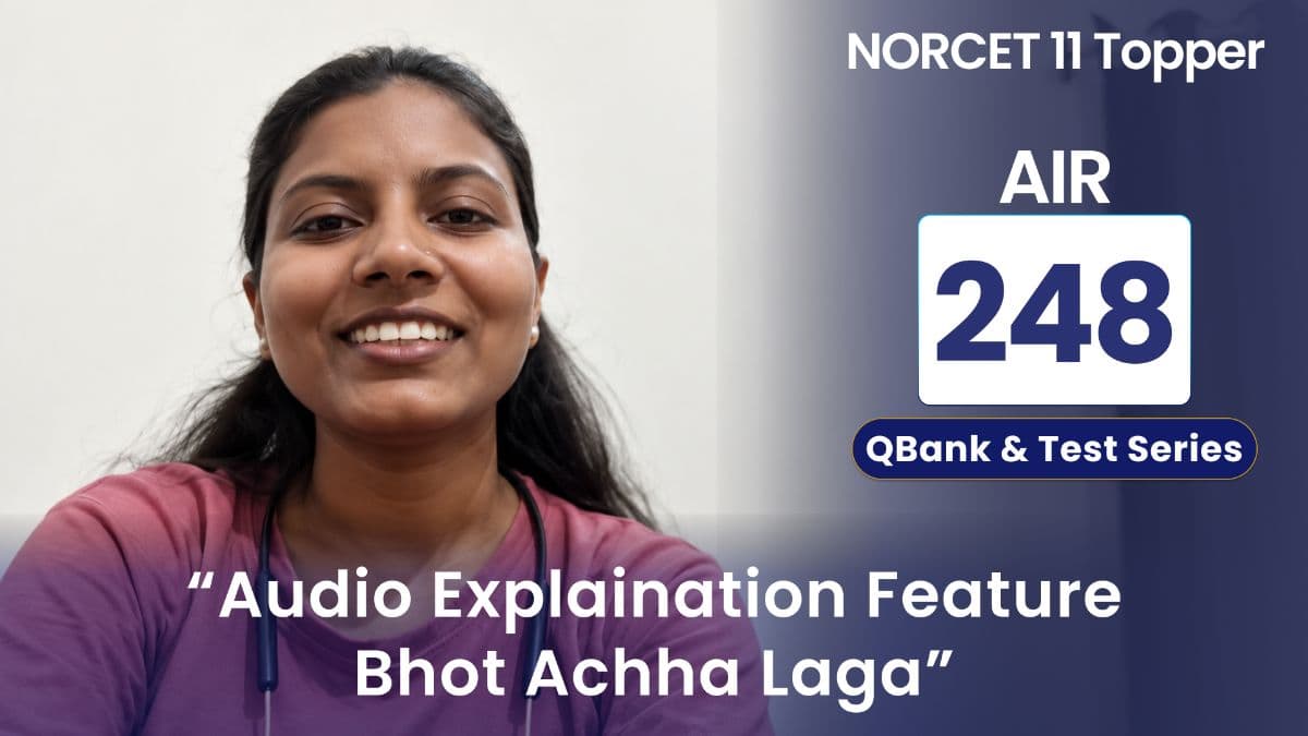 NORCET 11 AIR 248: Suman Sahu Gave 334 Tests