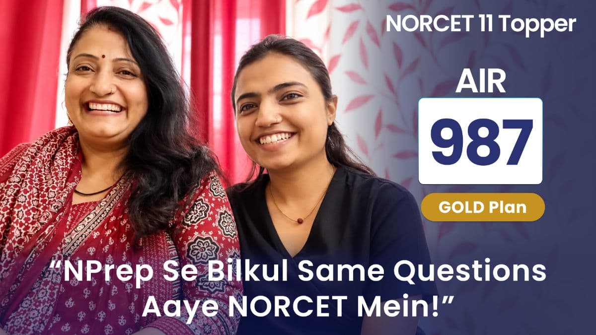 NORCET 11 AIR 987: Third Attempt, 8000 to 3000 to 987