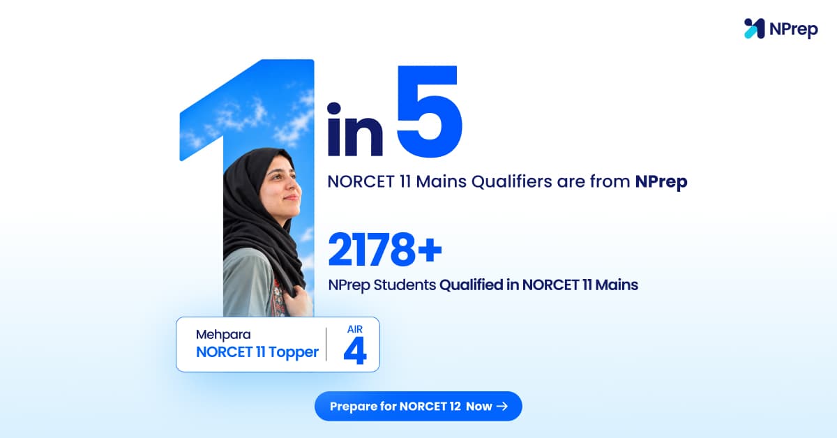 NORCET 11 Toppers List 2026: 1 in 5 Mains Qualifiers Are From NPrep